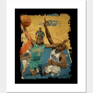 Young Chris Paul Dunking on Dwight Howard Posters and Art